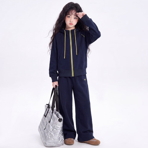 女童外套2026新款秋装儿童洋气时髦休闲运动套装女孩春秋款两件套