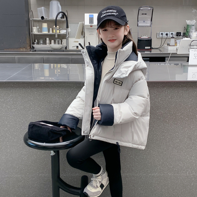 女童棉服冬装2025新款洋气儿童冬季时髦免洗羽绒棉袄外套女孩棉衣