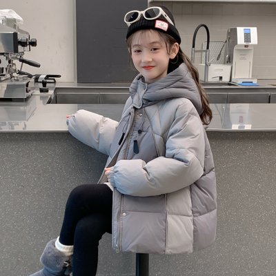 女童羽绒服冬季2025新款儿童网红洋气中长款加厚90白鸭绒爆款外套