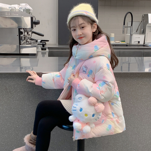 女童棉服冬装2025新款儿童洋气时髦加厚爆款羽绒棉袄女孩冬季外套