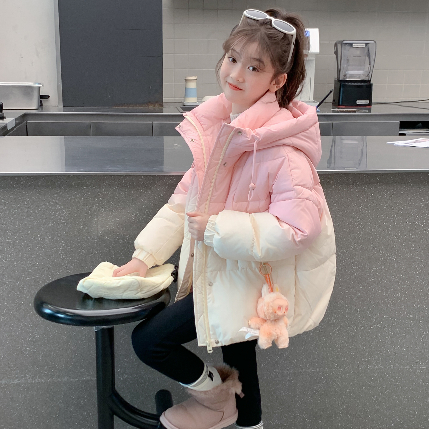 女童冬装棉服2025新款儿童网红洋气超好看羽绒爆款外套女孩棉袄潮