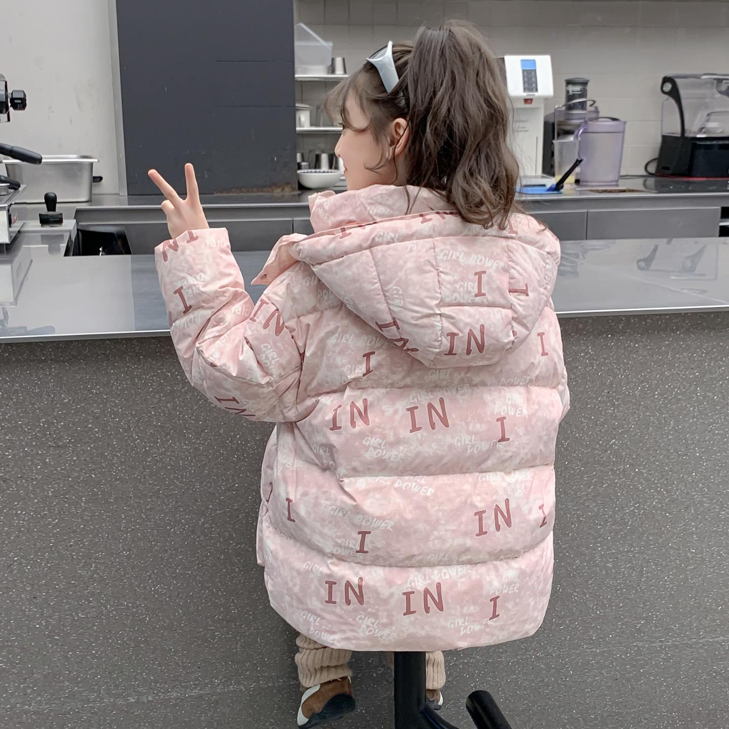 女童羽绒服冬季2025新款儿童洋气90白鸭绒加厚保暖小女孩冬装外套