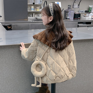 女童羽绒服冬装2025新款儿童洋气时髦90白鸭绒加厚保暖小女孩外套