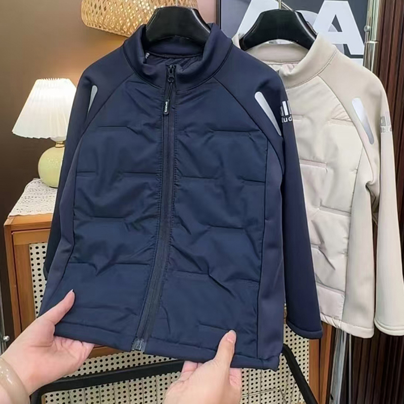 男童秋装外套2025新款儿童网红洋气时髦夹棉外套男孩春秋款上衣