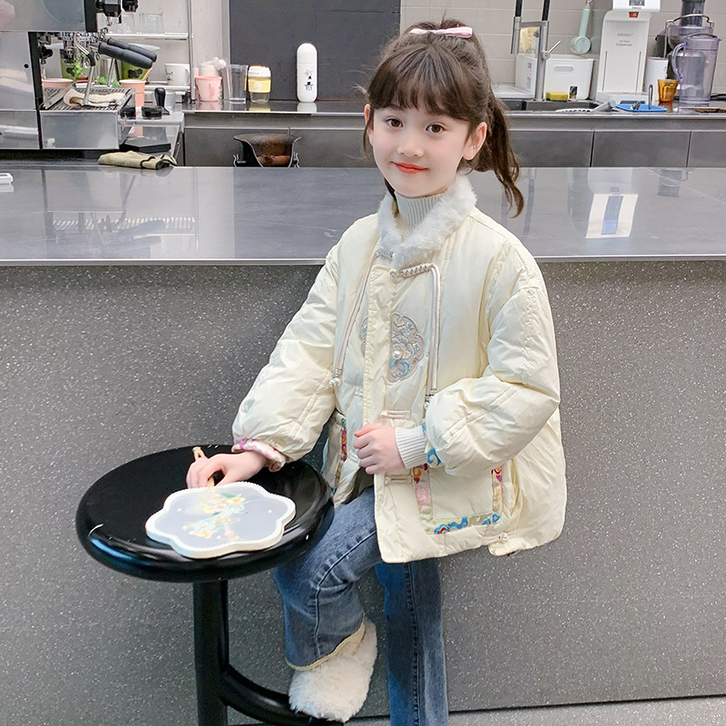 女童加厚冬季中式棉服