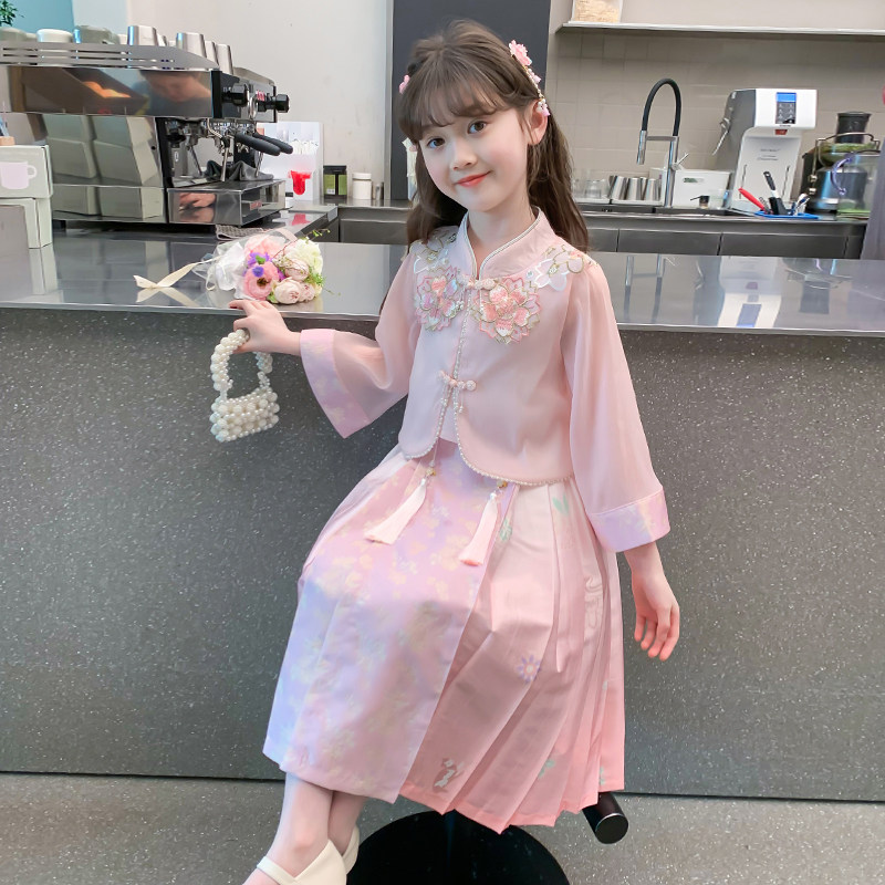 春装2025新款马面裙儿童新中式国风套装春秋季女孩,童装/婴儿装/亲子装,连衣裙,淘宝优惠券,粉丝福利购,淘宝优惠卷