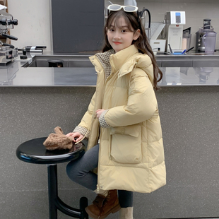 女童冬装2026新款棉服儿童洋气长款加厚羽绒棉袄外套女孩冬季棉衣
