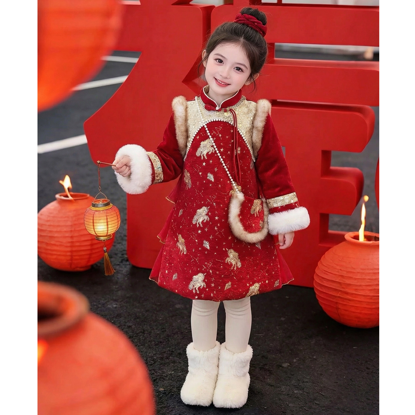 女童拜年服2026新款冬装儿童洋气汉服国风中式加厚连衣裙女孩爆款,童装/婴儿装/亲子装,汉服,淘宝优惠券,粉丝福利购,淘宝优惠卷