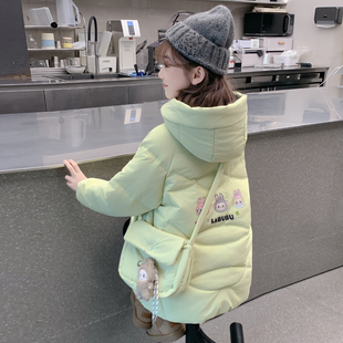 女童羽绒服2026新款儿童洋气时髦90白鸭绒加厚保暖女孩中长款外套