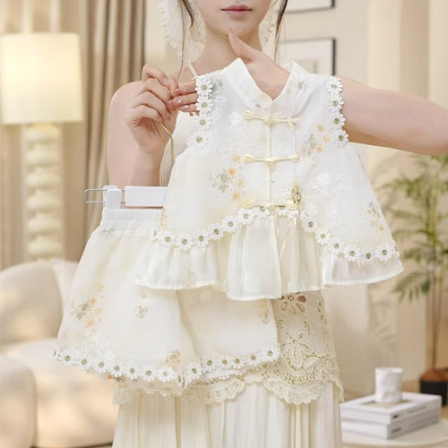 女童2026新款夏套装儿童时髦洋气国风汉服短裤两件套女孩夏季衣服