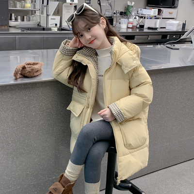 女童羽绒服2025新款冬季儿童90白鸭绒今年流行爆款小女孩冬装外套