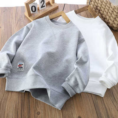 青岛童装工厂店儿童日系基础卫衣