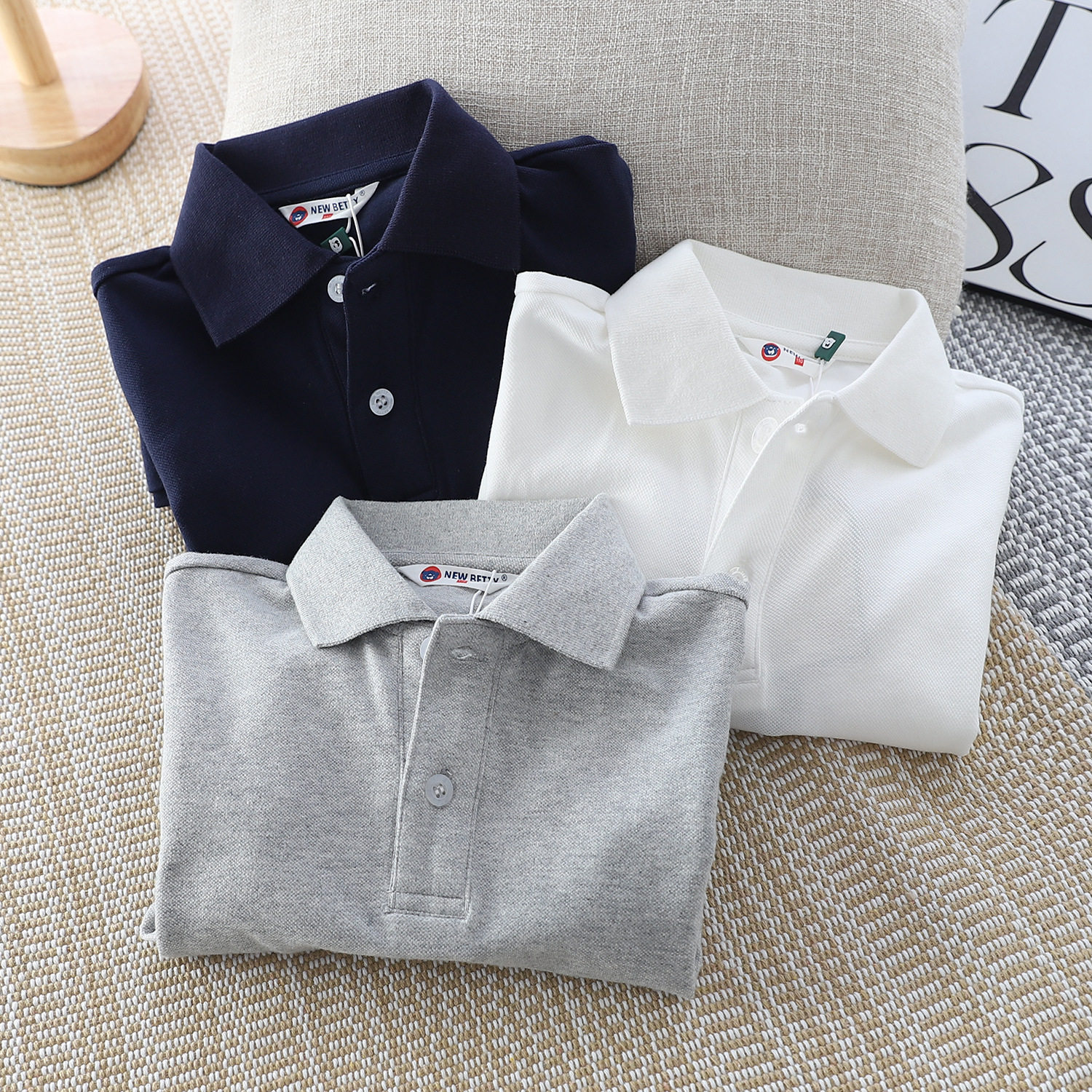 男童POLO衫长袖t恤春秋纯棉纯色A类学院风简约休闲中大童品牌童装,童装/婴儿装/亲子装,儿童POLO衫,淘宝优惠券,粉丝福利购,淘宝优惠卷