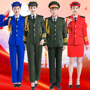 服装 护卫队护旗手升旗仪式 合唱团演出服 仪仗队服装 学生升旗手服装