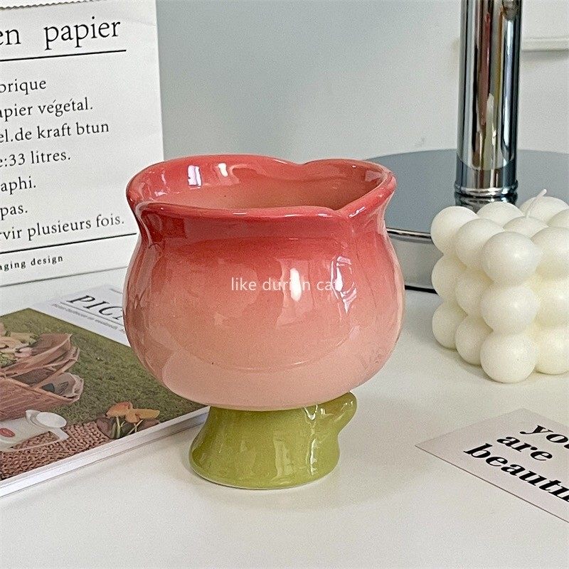 创意花朵造型陶瓷收纳盒粉色渐变家居装饰摆件,收纳整理,其他收纳盒,淘宝优惠券,粉丝福利购,淘宝优惠卷