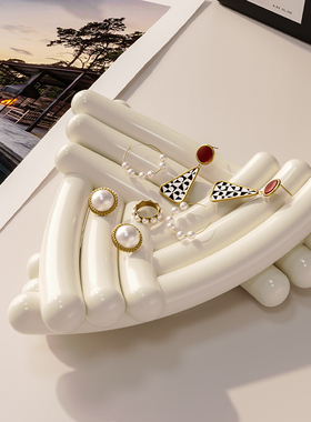 【奶油风饰品收纳盘】