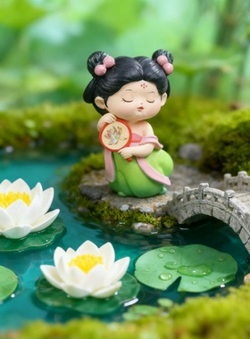 单体注塑桌面汉服少女中国大陆