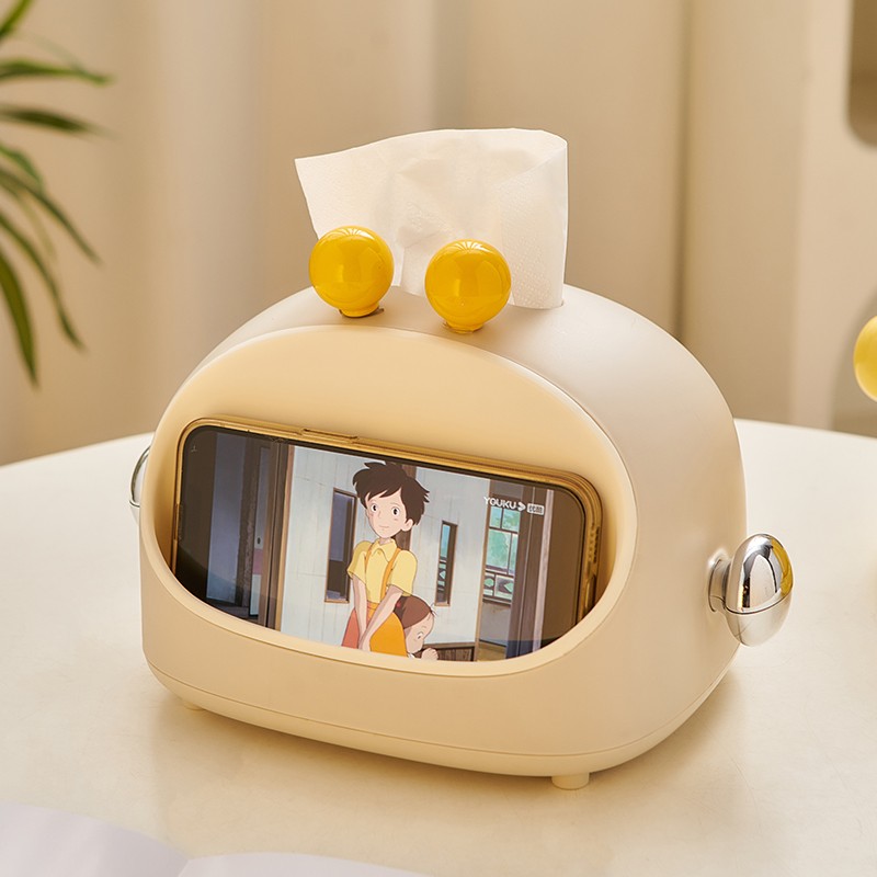 可爱卡通动物纸巾盒桌面摆件