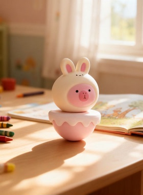 可爱卡通兔子桌面摆件