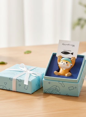 可爱动物树脂桌面摆件生日礼物