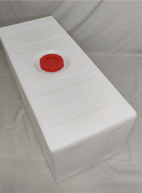 加厚240斤长方形带盖矮塑料牛筋pe柴油桶120L机械设备车载储水罐