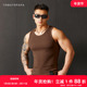 训练纯色健身运动打底衫 TOMATOPAPA加粗螺纹背心2025夏季 男美式