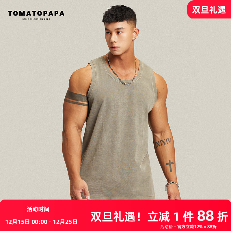tomatopapaa宽松夏季套头背心
