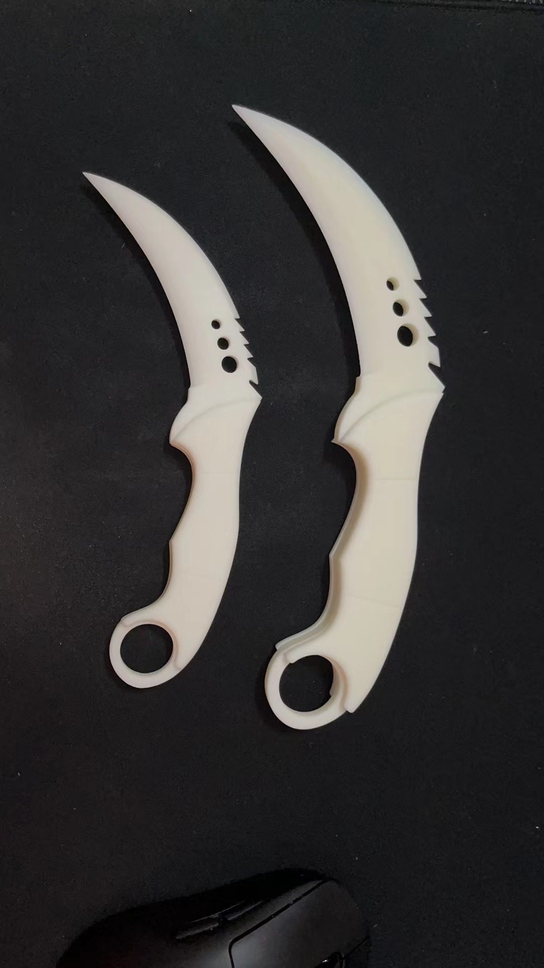 csgo游戏周边锯齿爪刀模型玩具不开刃树脂摆件多普勒爪子刀桌搭手