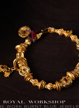 梧桐雨造办处细工足金金缠丝华手链