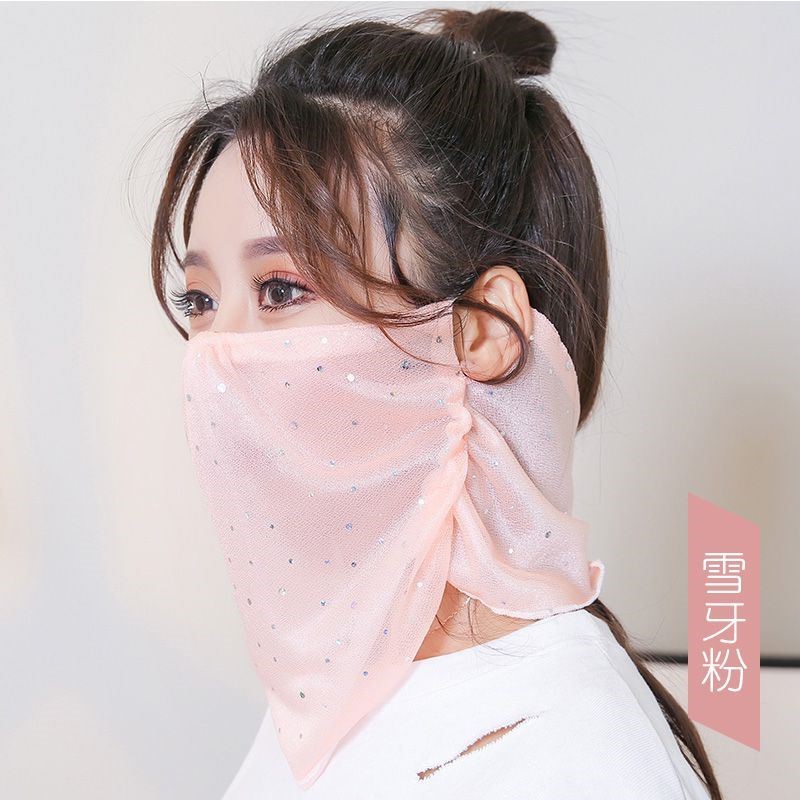 蕾丝白色口罩夏季鳖防晒冰丝三层面纱超薄儿童开车真丝透气防护。|ruв категории начало ежедневно, защитное оборудование, маска - от Buy2taobao.com для оказания профессиональной услуги покупки агента Taobao