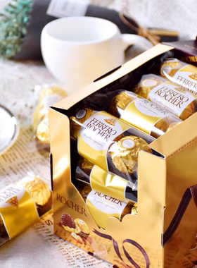 费列罗榛子巧克力T3礼盒装T48粒金莎喜糖散装婚礼新年送礼物糖果