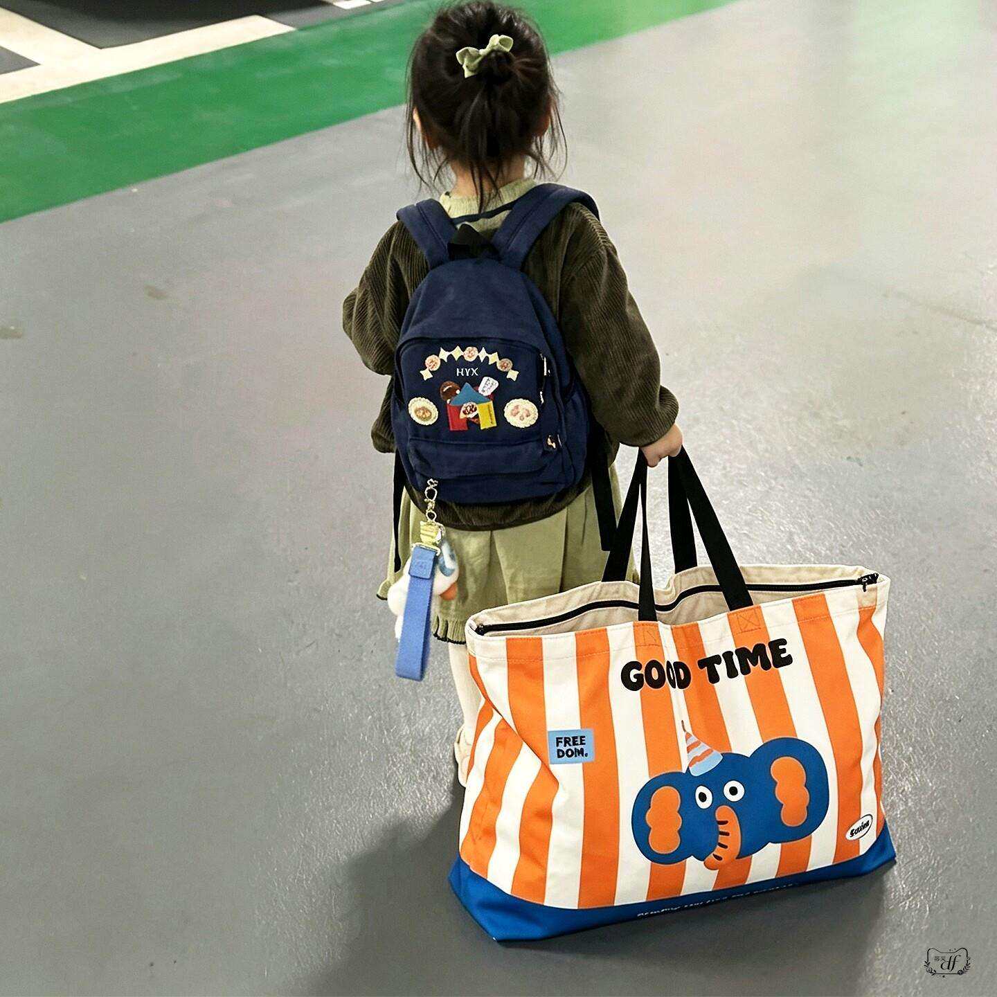 幼儿园被子收纳袋儿童专用卡通可爱入园用品装被子三件套手提袋子