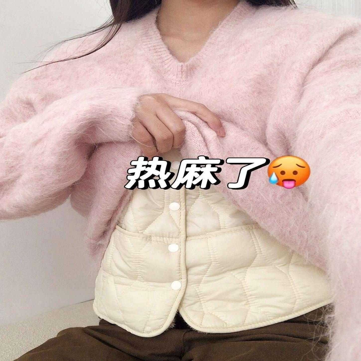 年少不知内胆香!保暖马甲羊羔绒内搭背心加厚加绒女东北秋冬坎肩
