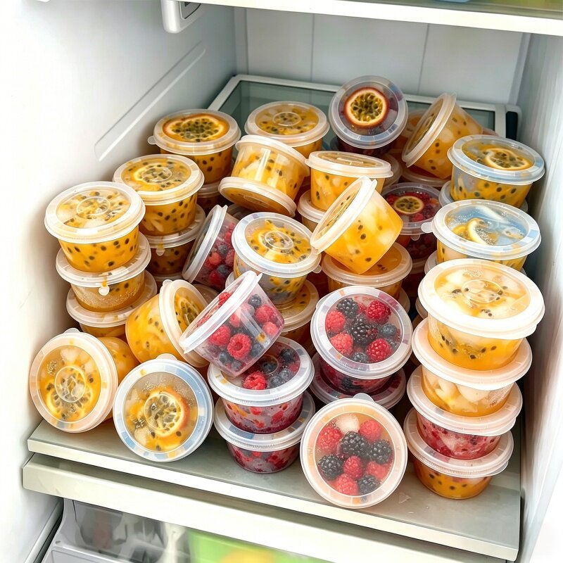 百香果分装盒一次性冰块盒家用食品级制冰模具水果冰块盒夏日神器