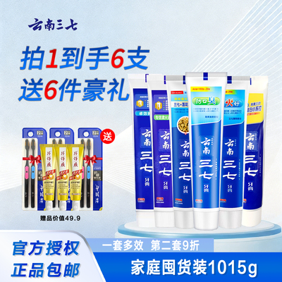 三七下火好牙膏清火护龈家庭装