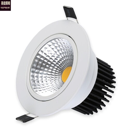 cob射灯嵌入式led天花灯3w7w12w20w客厅服装店筒灯开孔5/7/8公分