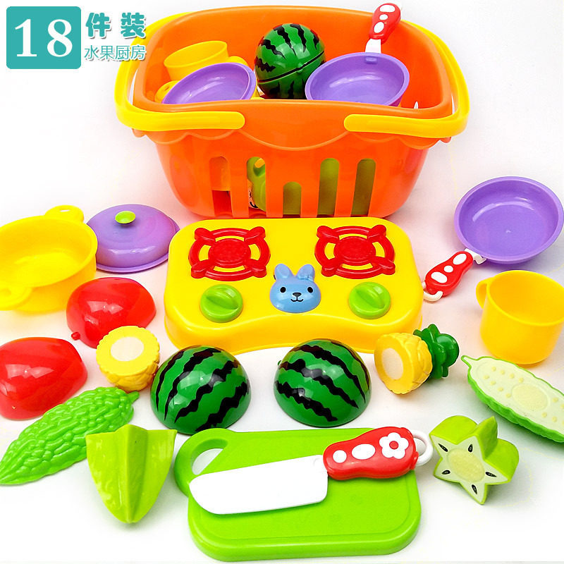 过家家玩具水果篮切切乐套装仿真厨房玩具切水果蔬菜女宝宝3-4-5|ruв категории игрушка/коляска/головоломка/блоки/модель, моделирование/играть в игрушки, честно смотреть - от Buy2taobao.com для оказания профессиональной услуги покупки агента Taobao