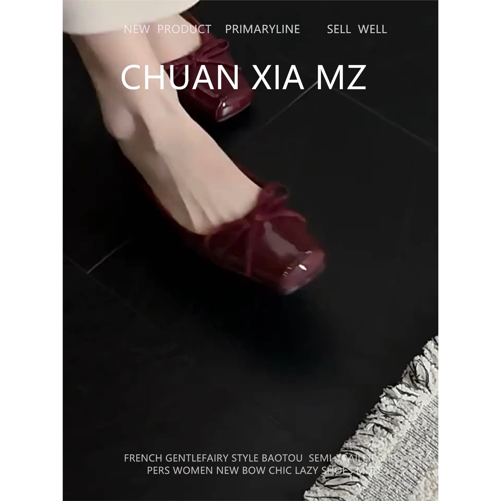 羊皮版!名媛风蝴蝶结凉拖
