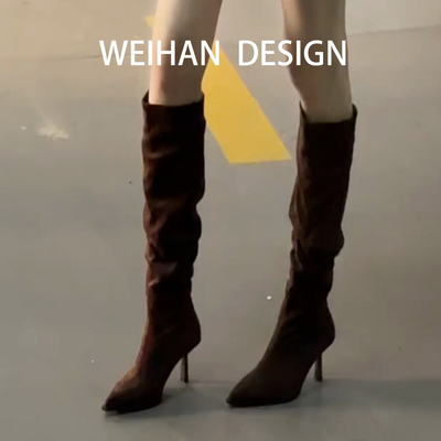 羊皮版！棕色气质尖头高