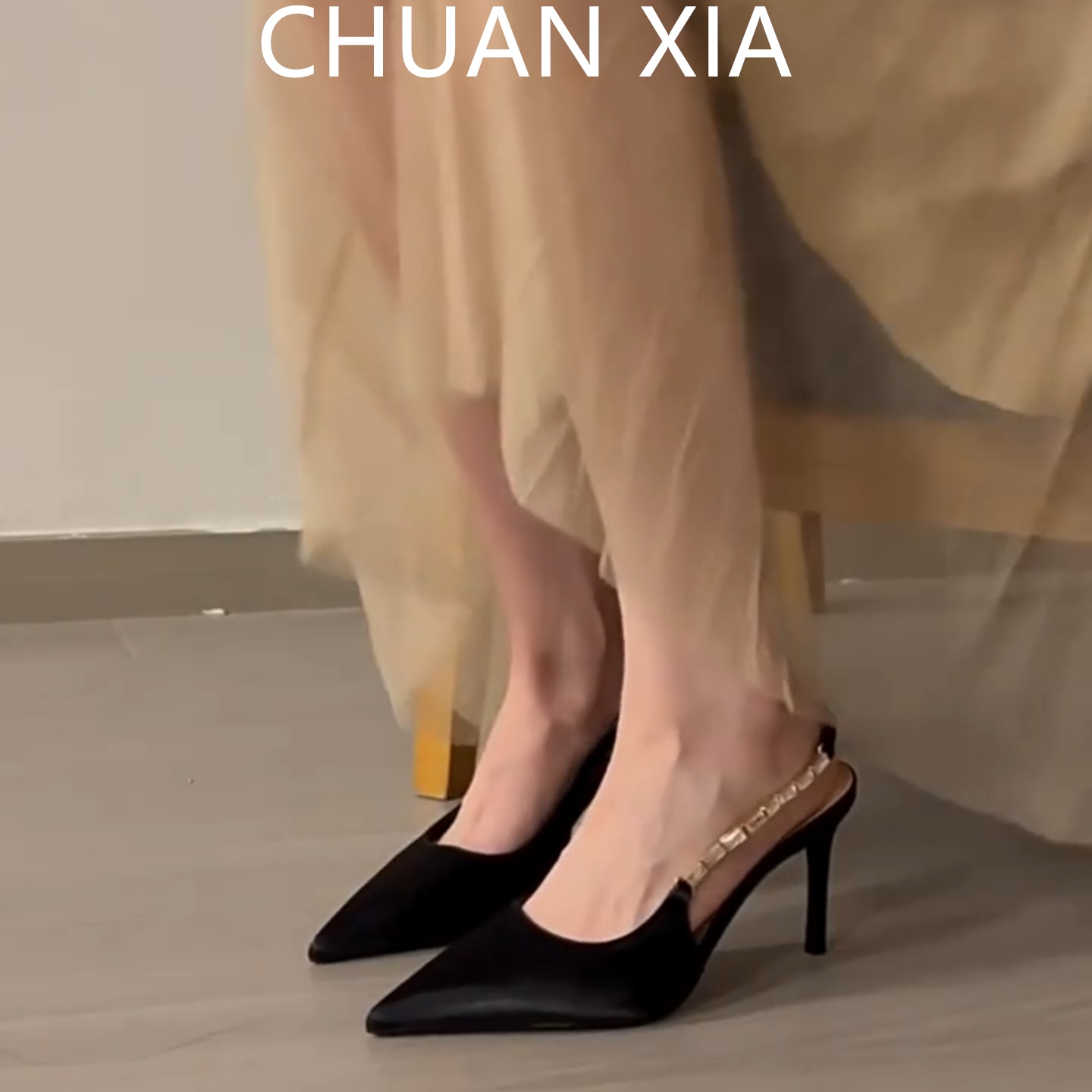 羊皮版!法式气质尖头高