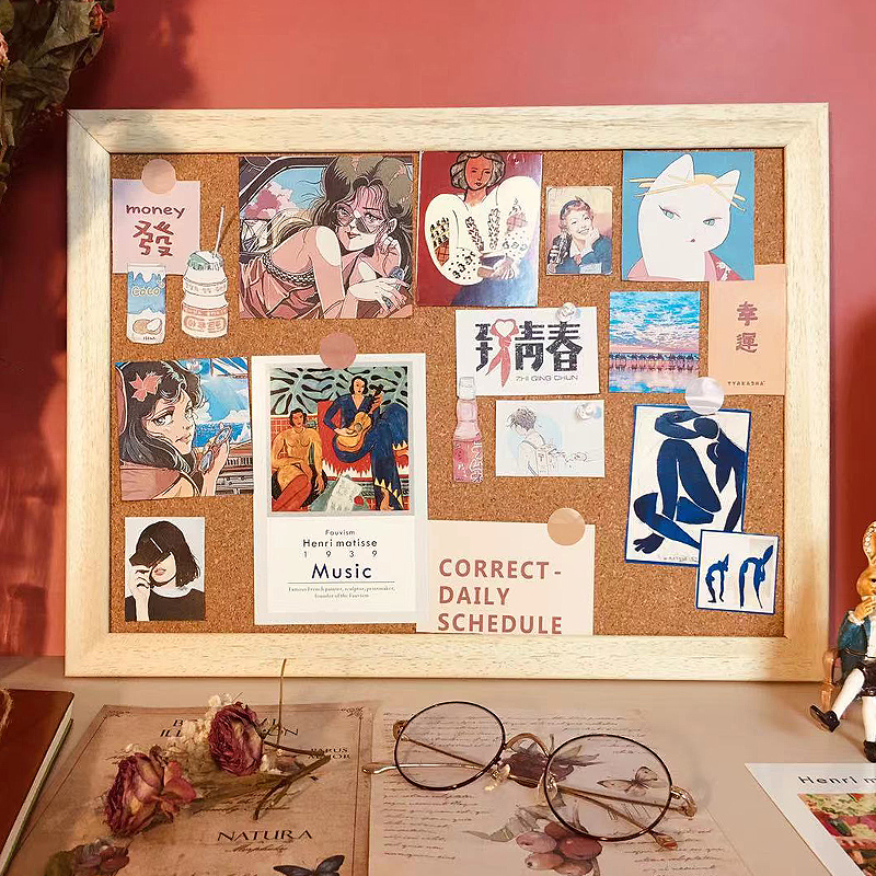 齐富ins风软木板照片便利贴相片