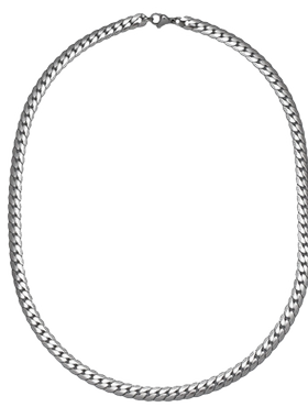 压花古巴链男潮个性嘻哈蛇骨链