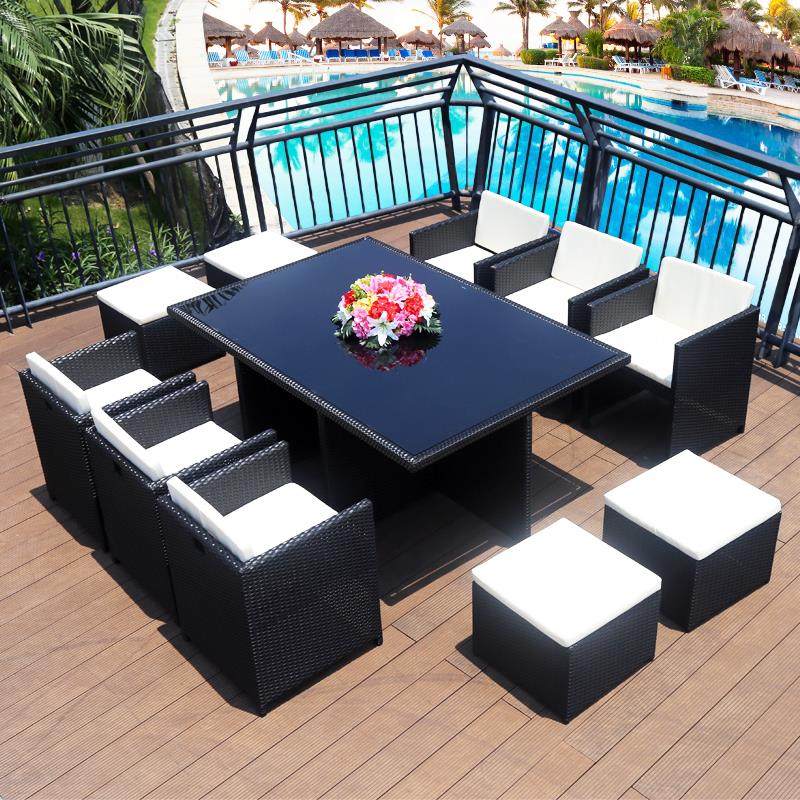 户外休闲桌椅组合室外庭院藤编座椅露天阳台桌椅藤椅花园创意餐桌|ruв категории жилой мебели, открытый/двор мебели, столы и стулья suite - от Buy2taobao.com для оказания профессиональной услуги покупки агента Taobao