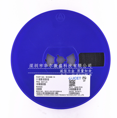 只做原装 CJ长电 BC848B 丝印 1K 贴片SOT-23 三极管 30V 100MA