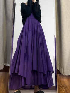 读衣术白色吊带裙夏女长款棉麻文艺长裙到脚踝宽松显瘦内搭连衣裙