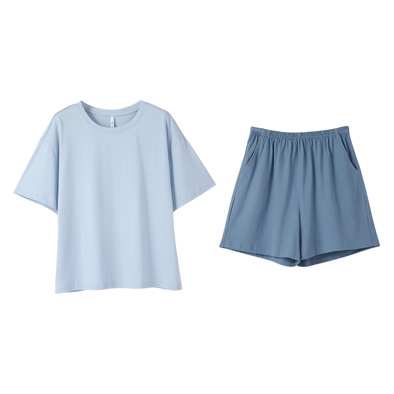 安之伴【巨柔软】纯棉睡衣女2026新款夏季短裤短袖宽松家居服套装