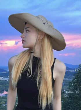 户外登山徒步渔夫帽防晒遮阳女夏