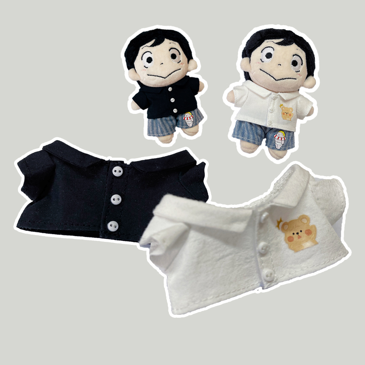 肥仔手作10cm棉花娃娃衬衫