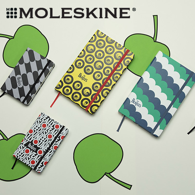 现货包邮moleskine笔记本披头士乐队限量记事本礼物收藏办公商务