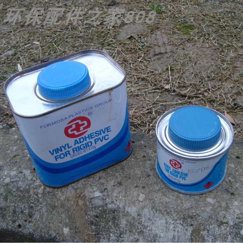 华亚台塑快速胶粘剂防水耐腐蚀100/400克upvc胶水粘接管道粘结